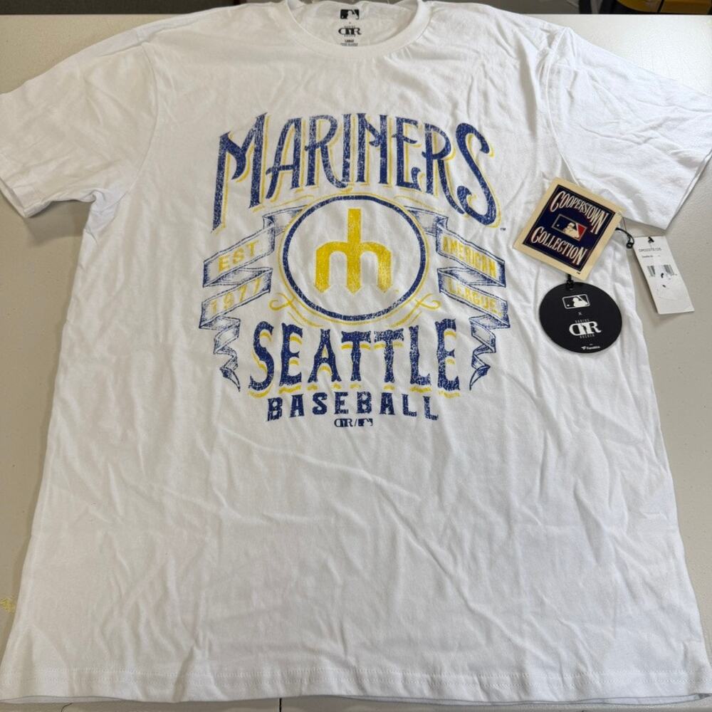 Seattle Mariners Darius Rucker Collection by Fanatics MLB T-Shirt Large NWT